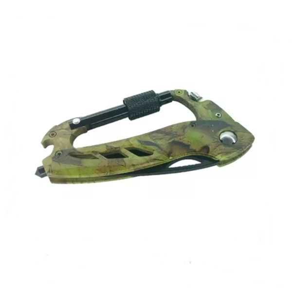 Set Topor Survivor, Desert Camo si Carabina multifunctionala 6 in 1, IdeallStore, 39 cm [9]