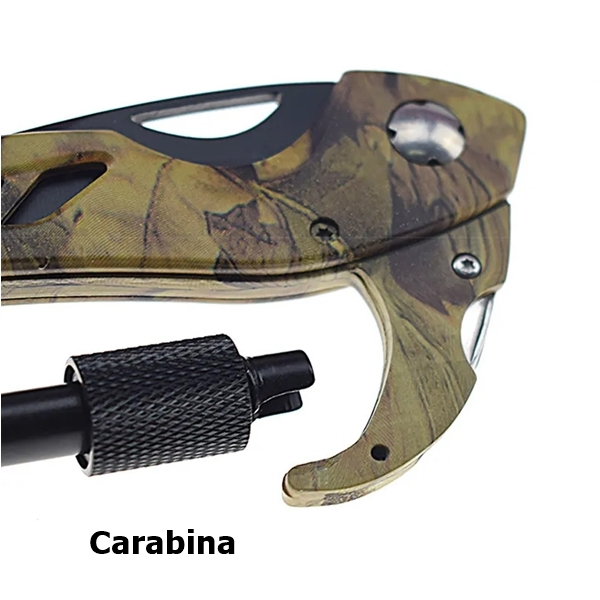 Set Topor Survivor, Desert Camo si Carabina multifunctionala 6 in 1, IdeallStore, 39 cm [7]