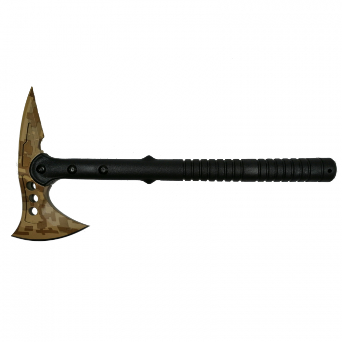 Set Topor Survivor, Desert Camo si Carabina multifunctionala 6 in 1, IdeallStore, 39 cm [3]