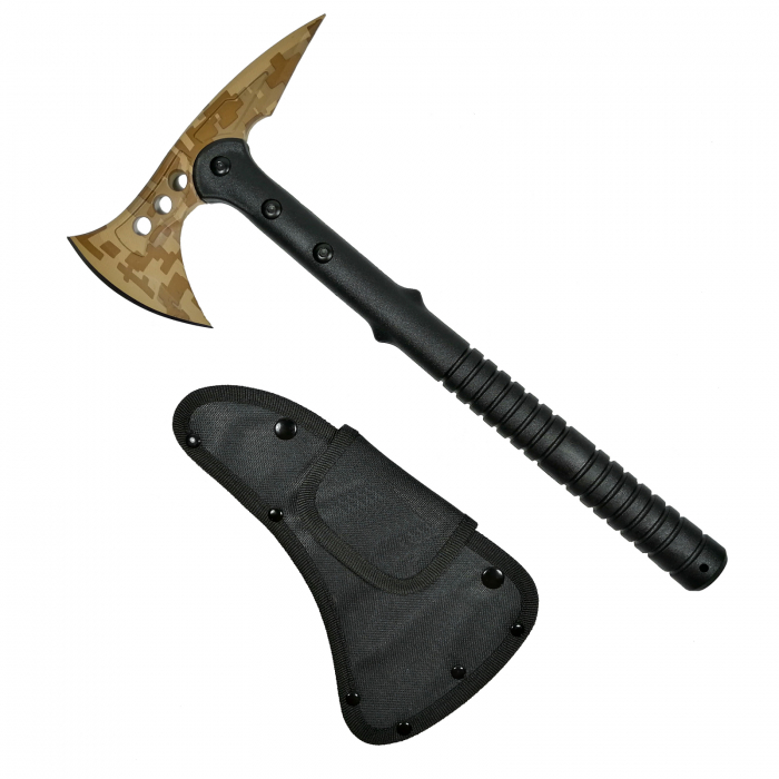 Set Topor Survivor, Desert Camo si Carabina multifunctionala 6 in 1, IdeallStore, 39 cm [2]