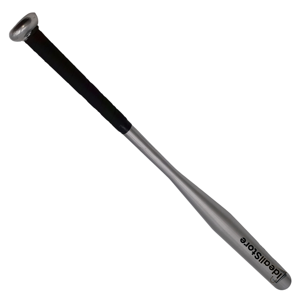 Set trei bate de baseball IdeallStore®, Home Run, aluminiu, 80 cm, argintiu [3]