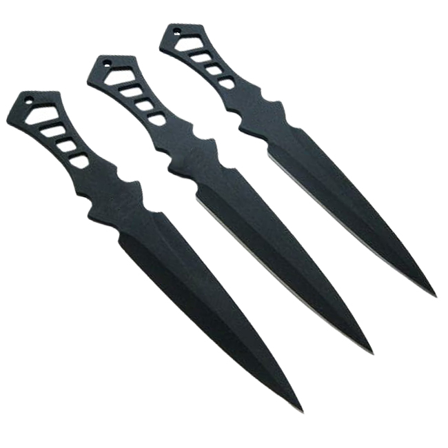 Set trei cutite de aruncat, Anarchy Way si 3 cutite de aruncat Ballistic Blades, IdeallStore®,otel inoxidabil [10]