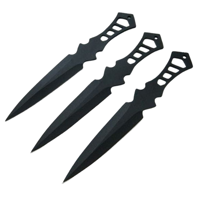 Set trei cutite de aruncat, Anarchy Way si 3 cutite de aruncat Ballistic Blades, IdeallStore®,otel inoxidabil [7]