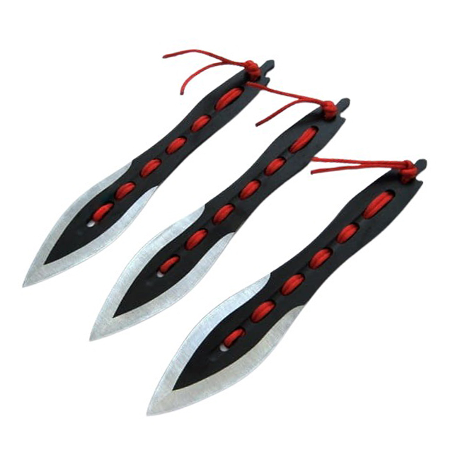 Set trei cutite de aruncat IdeallStore®, Anarchy Blades si 3 cutite de aruncat Ballistic Blades , otel inoxidabil [7]