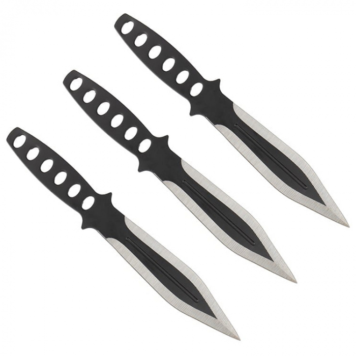 Set trei cutite de aruncat IdeallStore®, Anarchy Blades si 3 cutite de aruncat Ballistic Blades , otel inoxidabil [4]