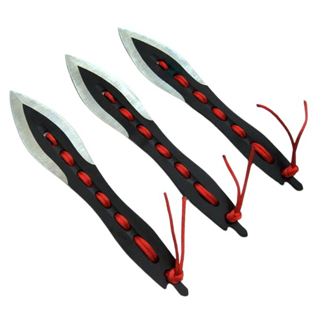 Set trei cutite de aruncat IdeallStore®, Anarchy Blades si 3 cutite de aruncat Ballistic Blades , otel inoxidabil [9]