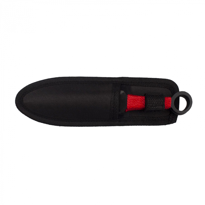Set trei cutite de aruncat IdeallStore®, Ninja Way, otel inoxidabil, negru, 17 cm, teaca inclusa [5]