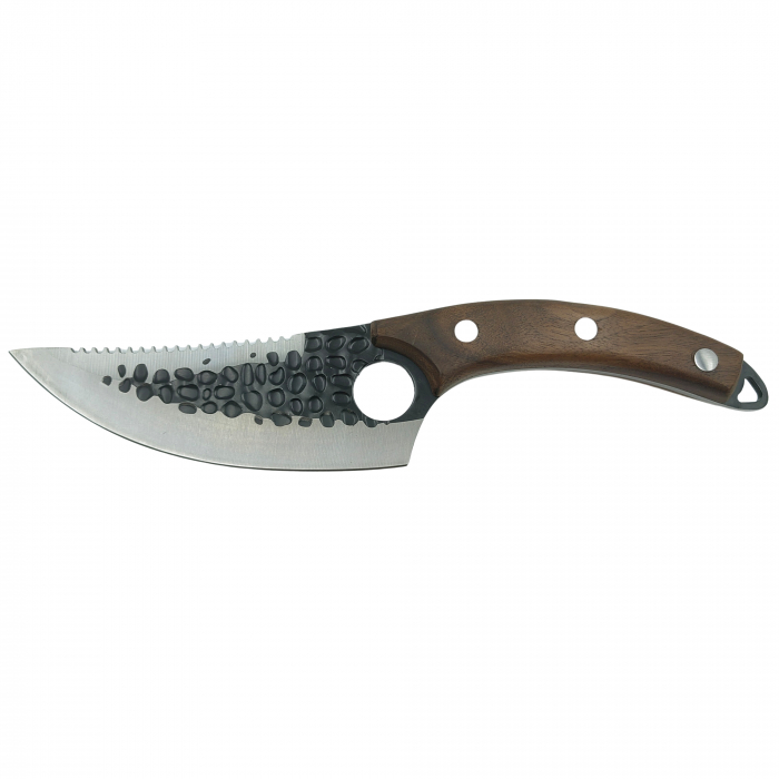 Set trei cutite macelarie IdeallStore®, lucrate manual, Shuryo Blade, 27.5 cm, maro, teaca piele naturala [3]