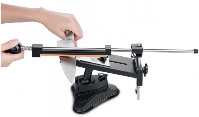 Sistem de ascutire cutite IdeallStore®, Best Chef, antiaderent, negru [3]