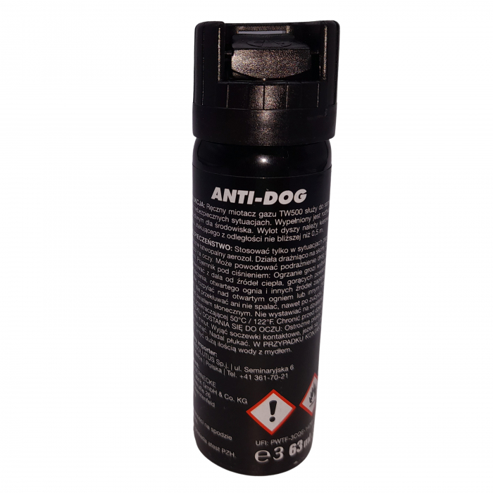 Spray cu piper IdeallStore®, Tier Defence, dispersant, auto-aparare, 63 ml, negru [4]