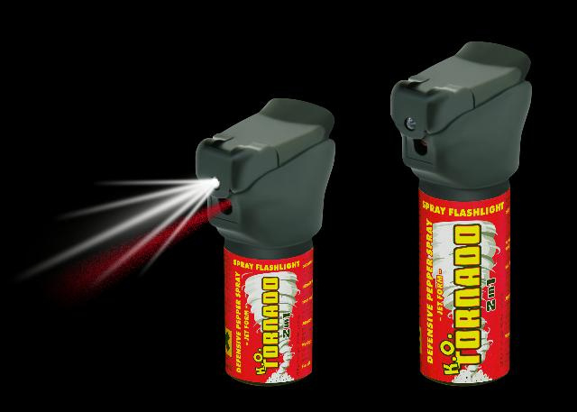 Spray cu piper IdeallStore®, Tornado KO, lanterna LED, jet, auto-aparare, 50 ml [5]