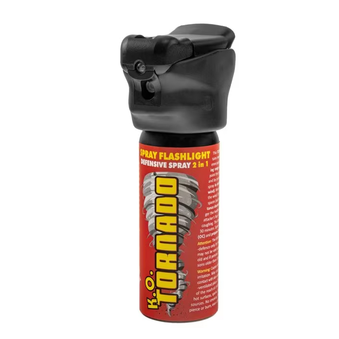 Spray cu piper IdeallStore®, Tornado KO, lanterna LED, jet, auto-aparare, 50 ml [2]