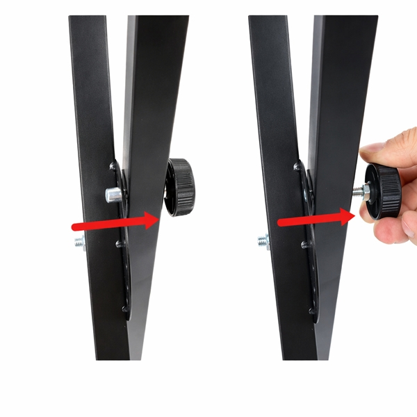 Stativ pentru Orga/Claviatura/Pian, Reglare Inaltime De La 65 cm La 96 cm, Constructie Rezistenta, Negru [6]