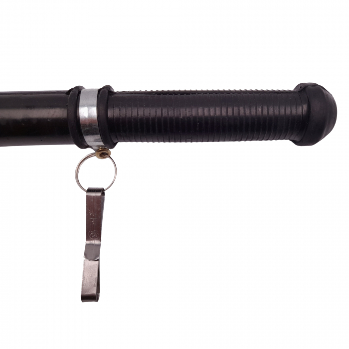 Tonfa autoaparare IdeallStore®, Police Force, cauciuc, 50 cm, negru, agatatoare inclusa [4]