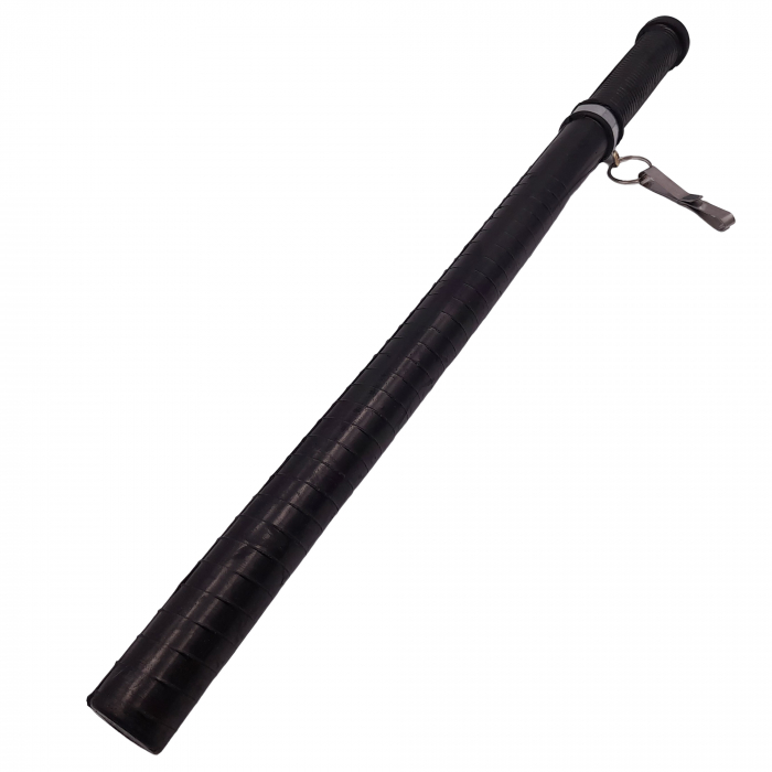 Tonfa autoaparare IdeallStore®, Police Force, cauciuc, 50 cm, negru, agatatoare inclusa [3]