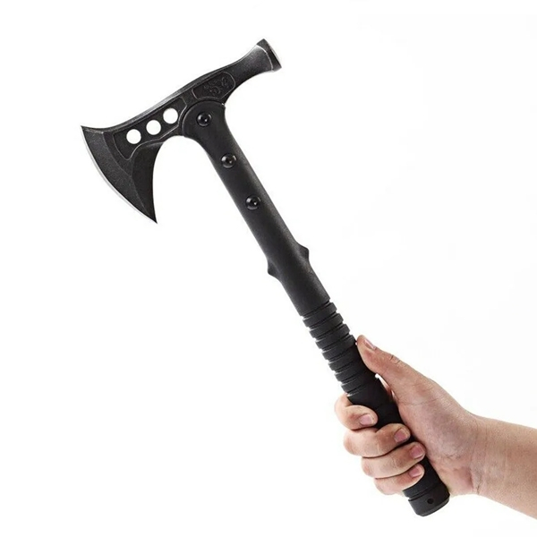 Topor 2 in 1, IdeallStore®, cu ciocan si husa, otel inoxidabil, 39 cm [7]