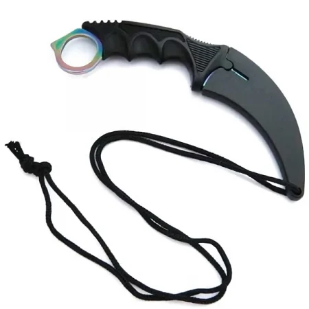 Set topor si cutit karambit DEPOX®, otel inoxidabil, multicolor, 40 cm/18.5 cm, teaca inclusa [13]
