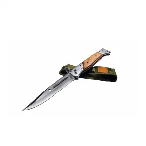 Set topor si briceag de vanatoare DEPOX®, otel inoxidabil, verde, 40 cm/27 cm, teaca inclusa [15]