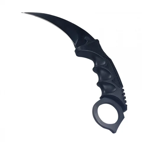 Set topor si cutit karambit de vanatoare DEPOX®, otel inoxidabil, negru, 42 cm/18.5 cm, teaca inclusa [13]