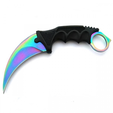 Set topor multifuncțional, cuțit Karambit și spray autoaparare DEPOX®, 42 cm/110 ml/19 cm, husa inclusa [12]