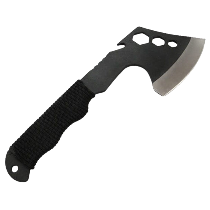 Topor Ideallstore®, Little Viking, otel inoxidabil, negru, 26 cm, teaca inclusa [4]
