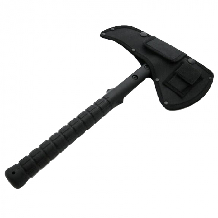 Topor Ideallstore®, Tactical Adventure, otel inoxidabil, argintiu, 41 cm, teaca inclusa [11]