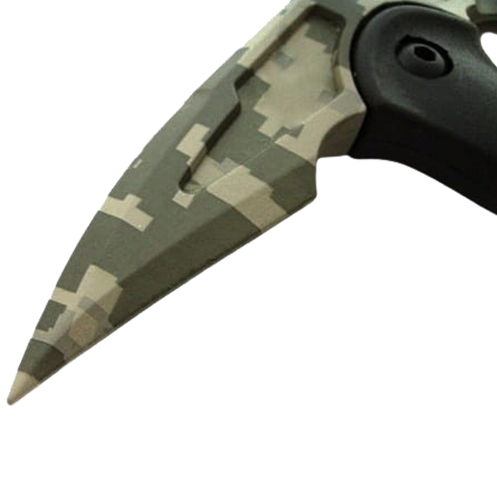 Topor Ideallstore®, Tactical Camo, otel inoxidabil, verde, 40 cm, teaca inclusa [5]