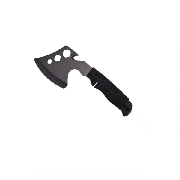 Topor multifunctional, IdeallStore®, maner paracord, inox, negru [4]