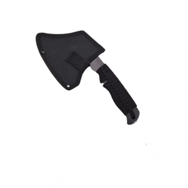 Topor multifunctional, IdeallStore®, maner paracord, inox, negru [9]