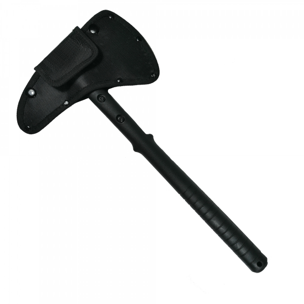 Set topor si briceag de vanatoare DEPOX®, 39 cm/23 cm, maro/negru, otel inoxidabil [5]
