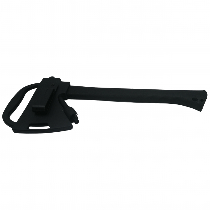 Topor Survivor IdeallStore®, Futuristic Survival, otel inoxidabil, negru, 35.5 cm, teaca inclusa [9]