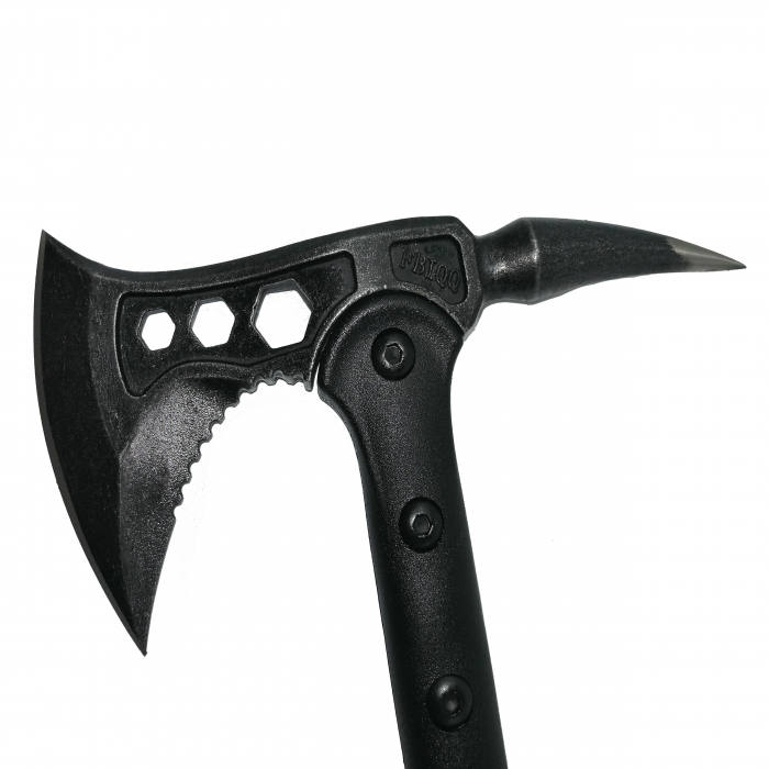 Topor Survivor IdeallStore®, Sting Fall, otel inoxidabil, negru, 39 cm, teaca inclusa [5]