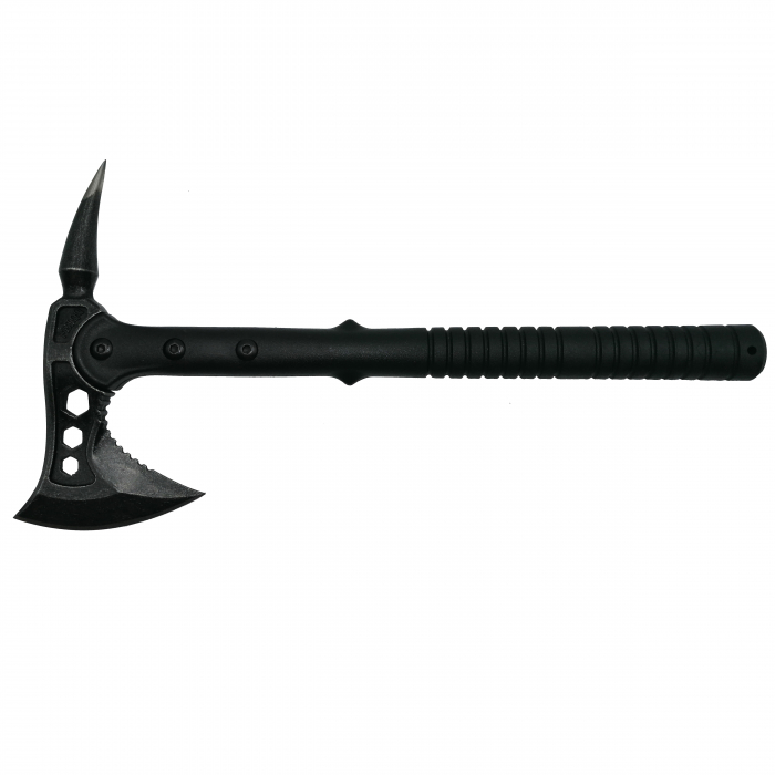 Topor Survivor IdeallStore®, Sting Fall, otel inoxidabil, negru, 39 cm, teaca inclusa [2]