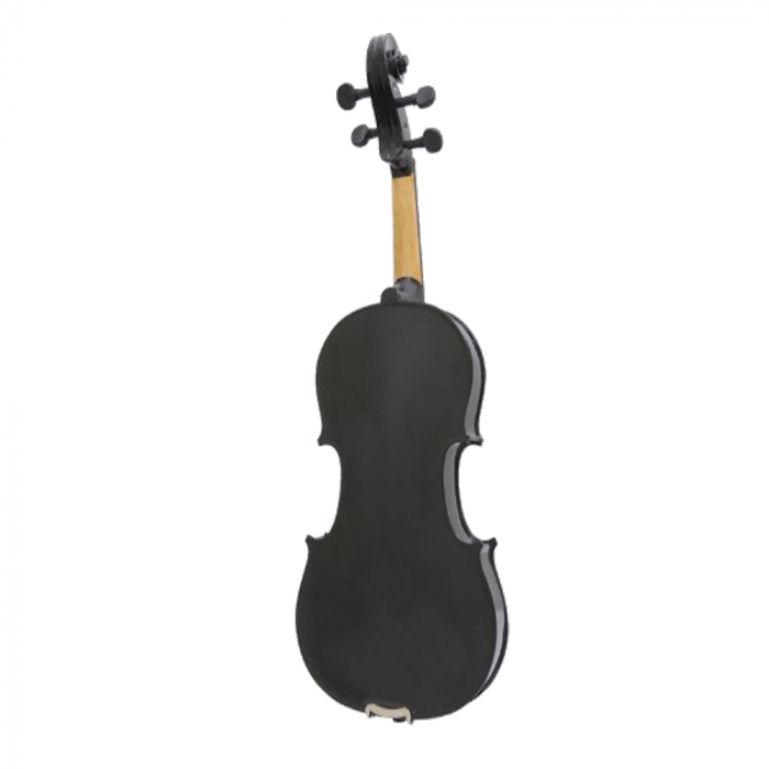Vioara clasica din lemn, IdeallStore, Marime 4/4, Doua arcusuri,  Negru, toc inclus [3]