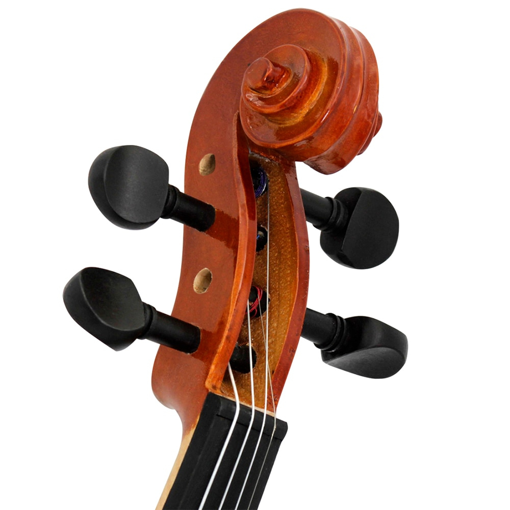 Vioara clasica IdeallStore®, marime 1/2, lemn, toc din material, doua seturi corzi incluse [5]