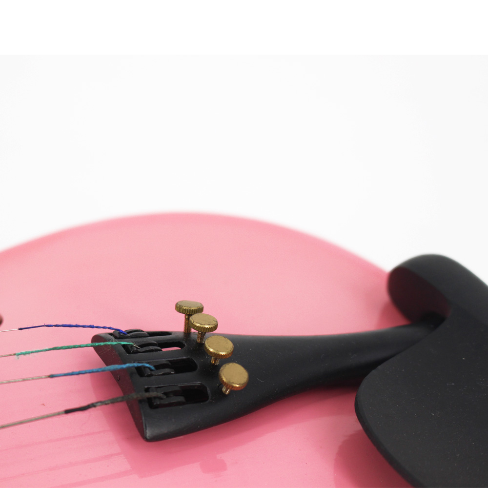 Vioara clasica, lemn, marime 3/4, roz, toc inclus [7]