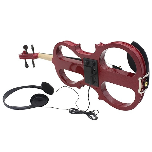 Vioara electrica 4/4, lemn, visiniu [5]