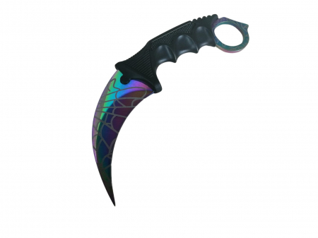 Cutit karambit de vanatoare IdeallStore®, Rainbow Web, 18.5 cm, multicolor [2]