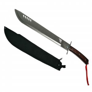 Sabii & Macete - Sabie de vanatoare IdeallStore®, Wrath Blade, maner lemn, 69 cm, teaca cadou