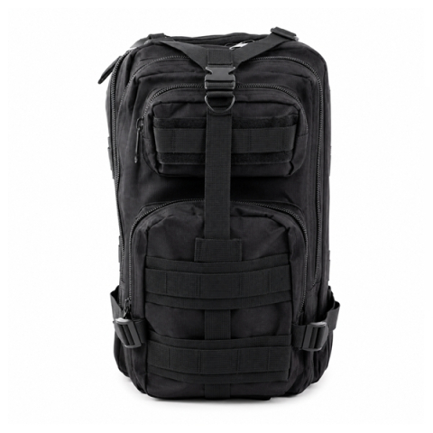 Rucsac Tactic Militar de Supraviețuire 28L DEPOX®, Negru, Compartimente Multiple, Sistem MOLLE [2]