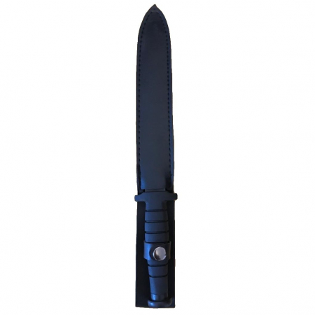 Set de supravietuire IdeallStore®, Double Trouble, topor si cutit cu tais dublu, otel inoxidabil, negru [6]