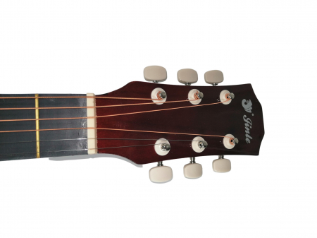 Chitara clasica din lemn 95 cm, Cutaway visinie [4]