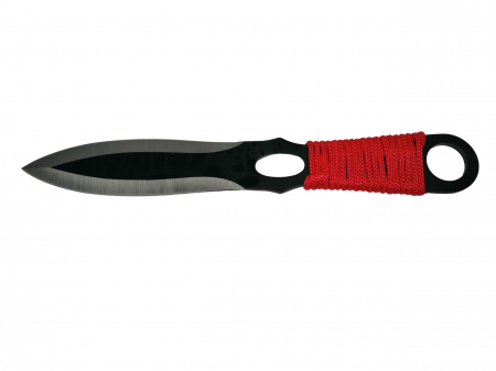 Set trei cutite de aruncat IdeallStore®, Red Fury, otel inoxidabil, 19 cm [2]