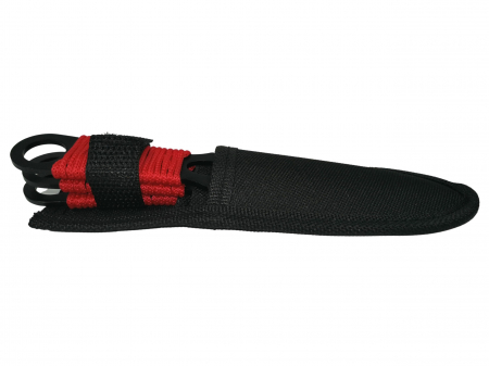 Set trei cutite de aruncat IdeallStore®, Red Fury, otel inoxidabil, 19 cm [5]