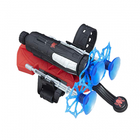 Set costum Spiderman lansator cu ventuze si manusa cu discuri, 110-120 cm, 5-7 ani [4]