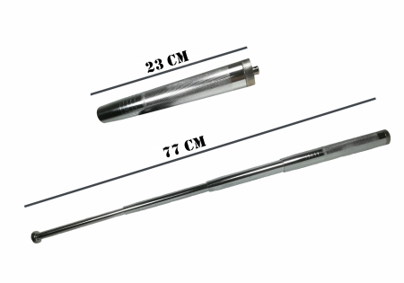 Baston cu electrosoc si lanterna, TW-809, baston telescopic, 77 cm, cadou [2]