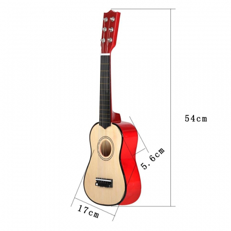 Chitara pentru copii, clasica, lemn, Junior, 54 cm [2]