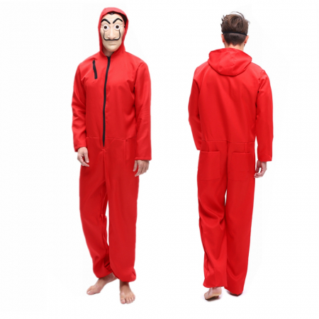 Costum pentru copii, La Casa de Papel, rosu, 3-5 ani, 100-110 cm [2]