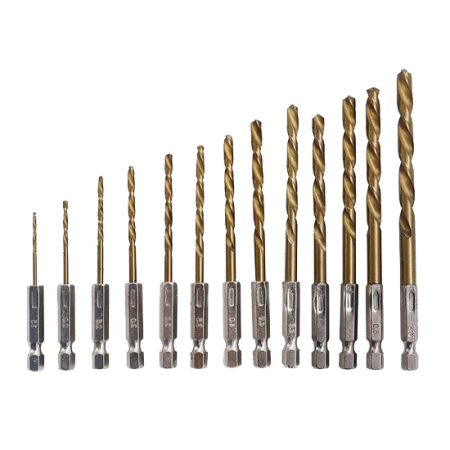 Set 13 burghie, otel, 1.5-6.5 mm prindere hexagonala [1]