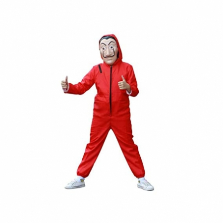 Costum pentru copii, La Casa de Papel, rosu, 3-5 ani, 100-110 cm [3]